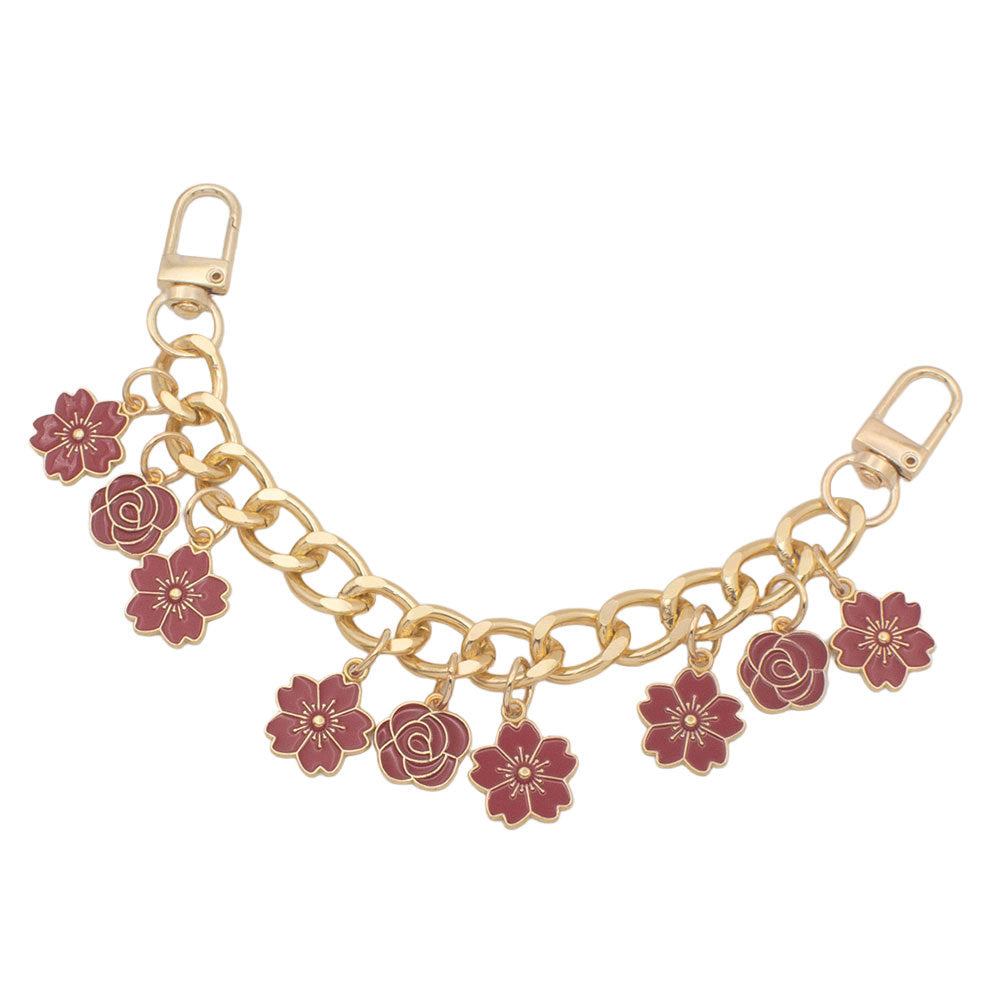 Verspieltes florales Charm-Armband Karnz