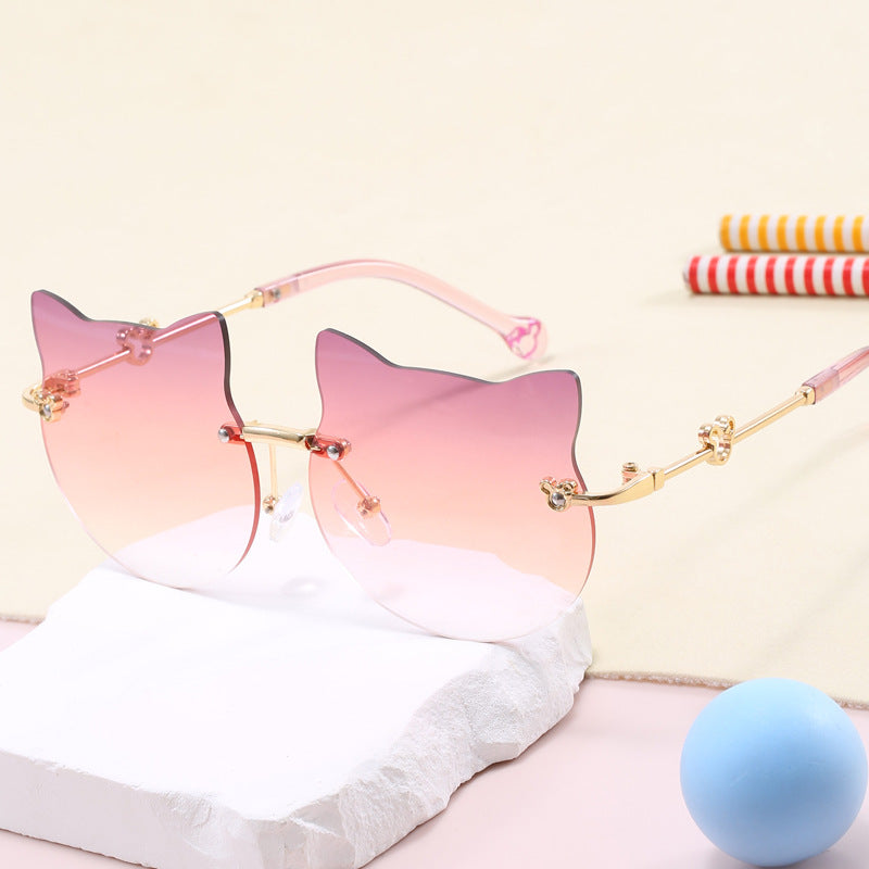 Damen geometrische Sonnenbrille mit luxuriösem Metallrahmen Karnz