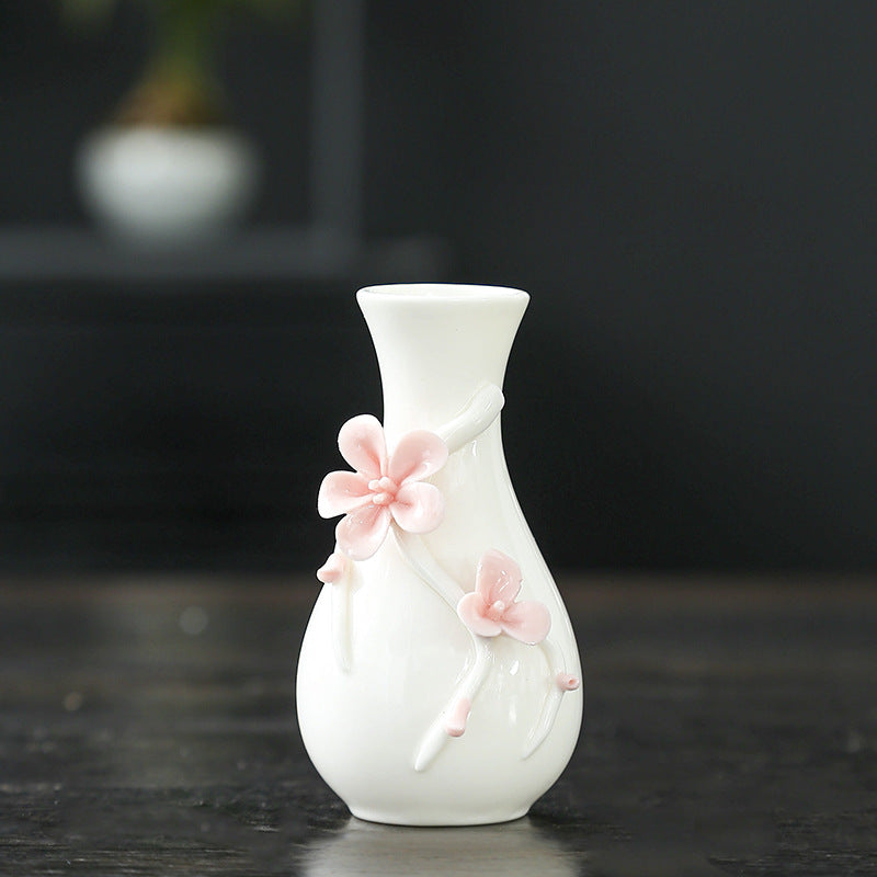 Florale Kunst Keramikvase Karnz