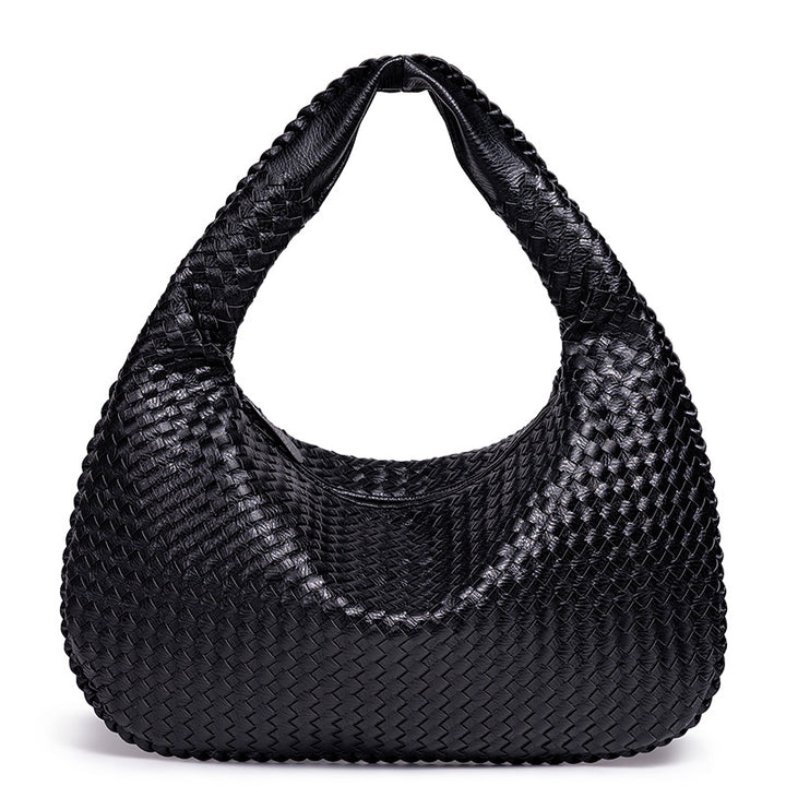 Woven Leather Schultertasche Karnz