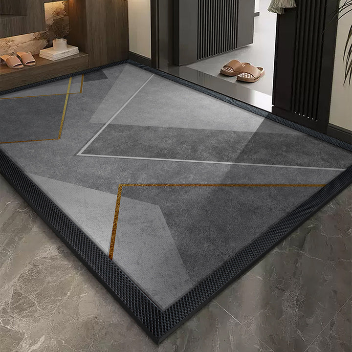 Geometrisches Muster Rutschfester Bereichsteppich