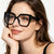 Damen oversized quadratische Sonnenbrille mit herausragendem Komfort und modischem Design Karnz