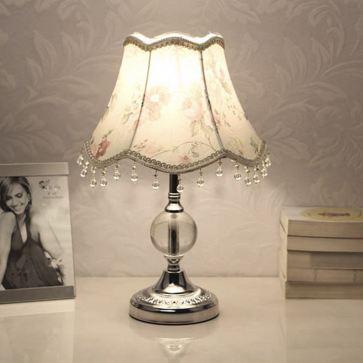 Vintage Floral Shade Tischlampe