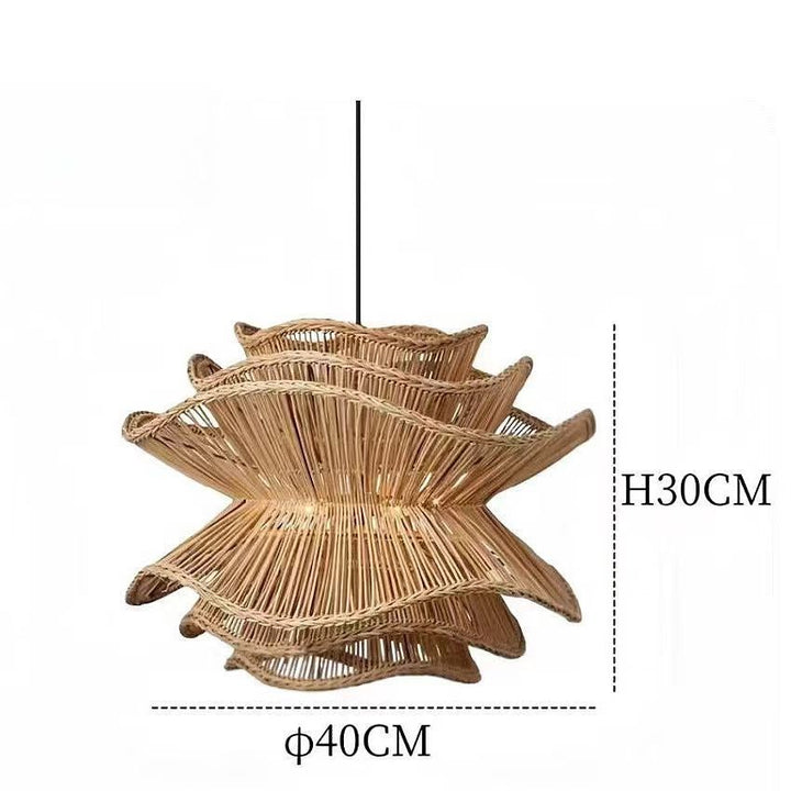 Zeitgenössische elegante wellenförmige Pendelleuchte