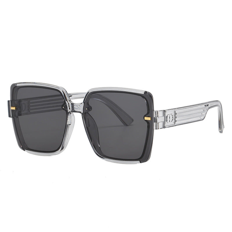 Damen quadratische Sonnenbrille mit trendigem Geometrie-Design Karnz