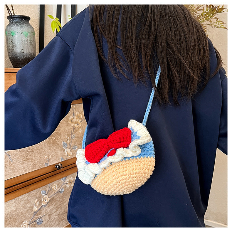Dekorative Häkel-Desserttasche