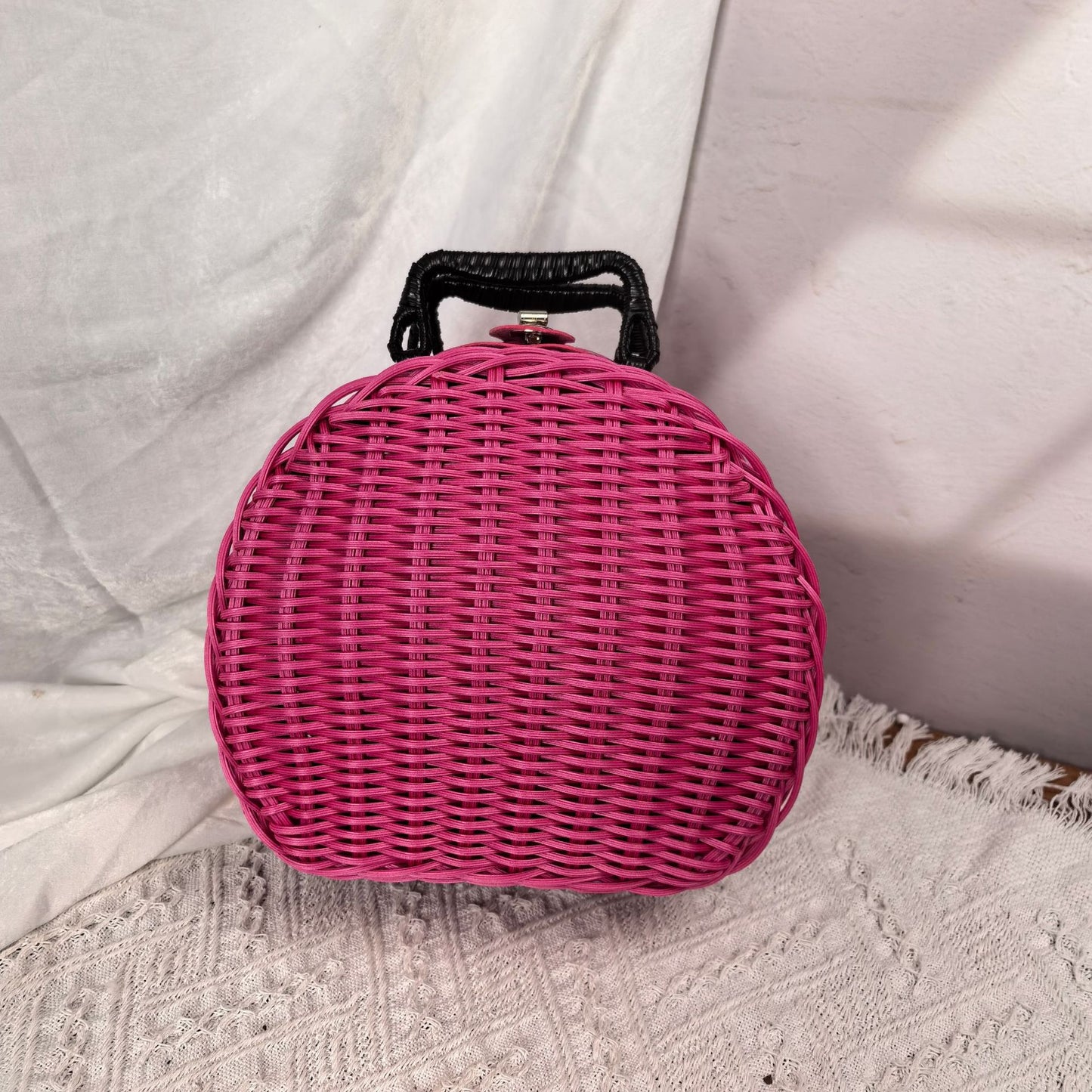 Damen stilvolle geflochtene Handtasche Karnz