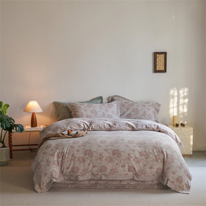 Luxus Wendbare Jacquard Bettbezug Set