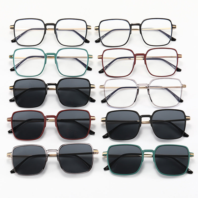Damen modische oversized Sonnenbrille mit exklusiven Metall-Details Karnz