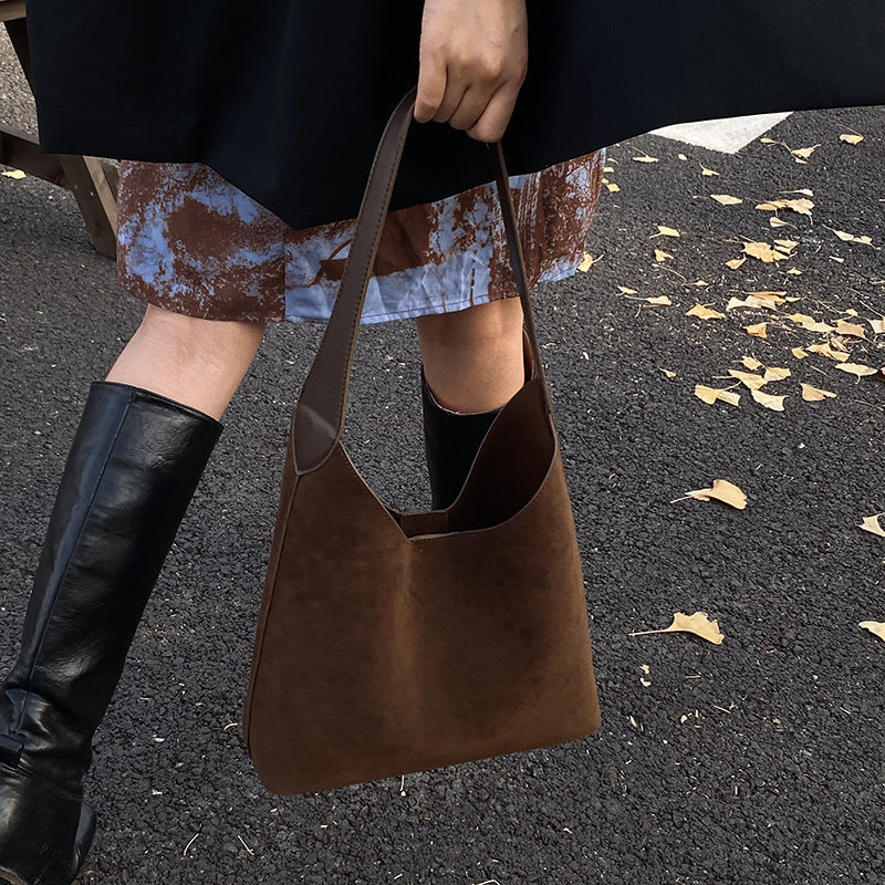 Suede Hobo Handtasche Karnz