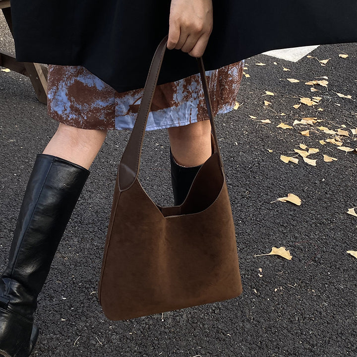 Suede Hobo Handtasche Karnz
