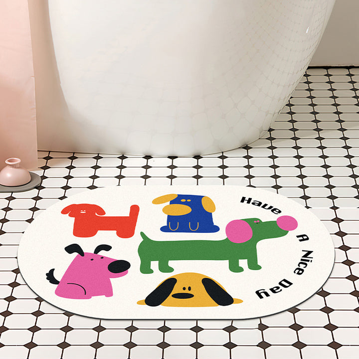 Lustige Hundethemen-Badewanne