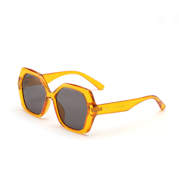 Damen geometrische Sonnenbrille mit auffälligem Design Karnz