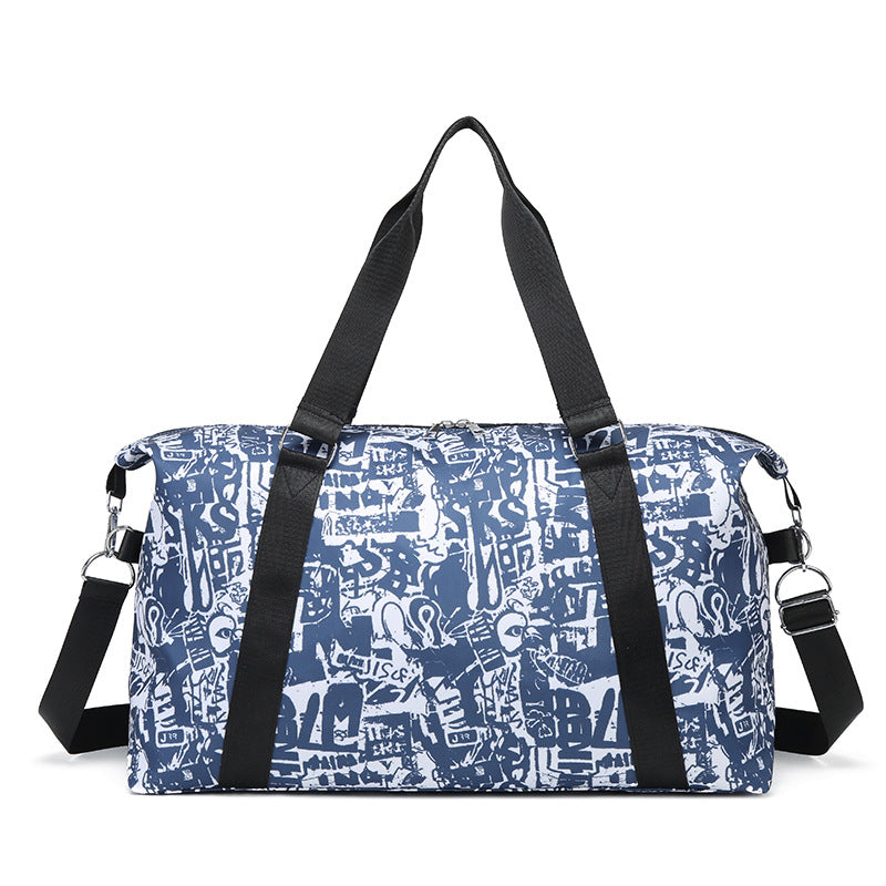 Grafisch gemusterte Sport-Duffel-Tasche Karnz