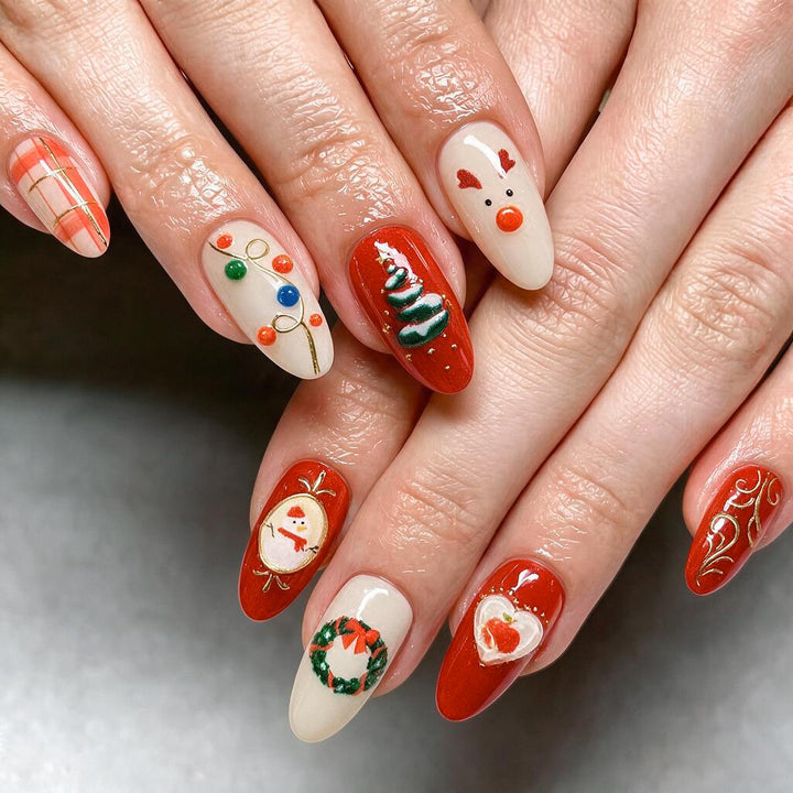 Festliches, Feiertags-Themen Press-On Nagelkunst Set Karnz 1790636426
