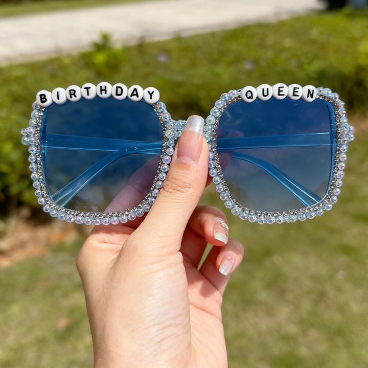 Statement Perlenverzierte Sonnenbrille Karnz