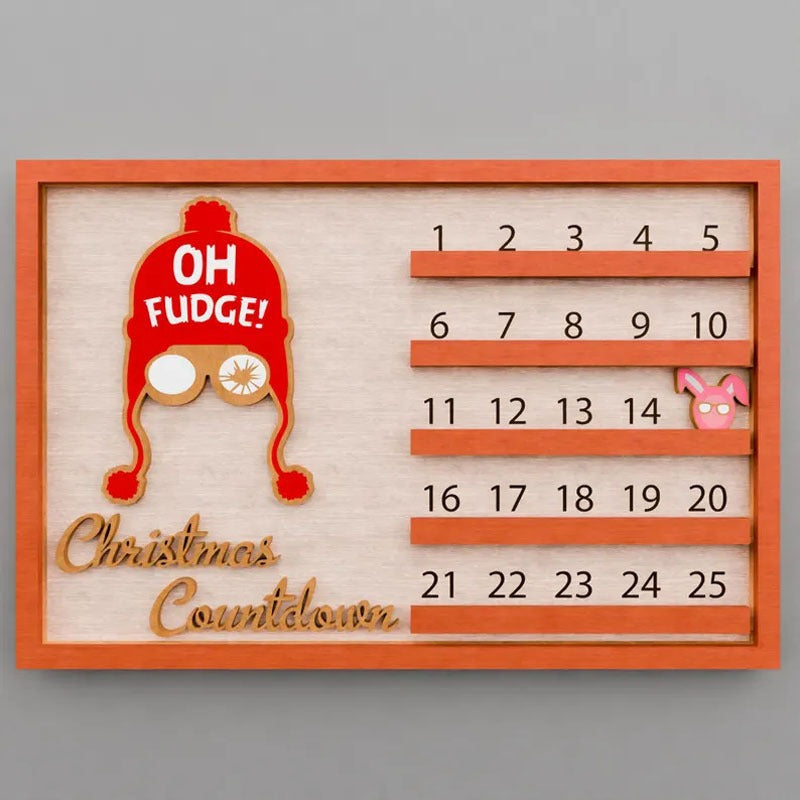Advent Countdown Wanddekoration