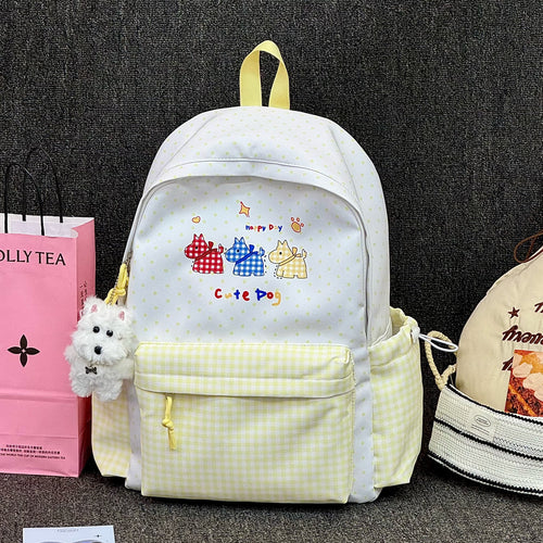 Adorable illustrierte hundethemen Rucksack