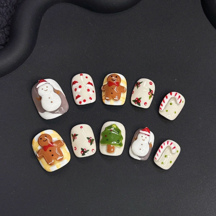 Dekoratives saisonales Press-On-Nagelset