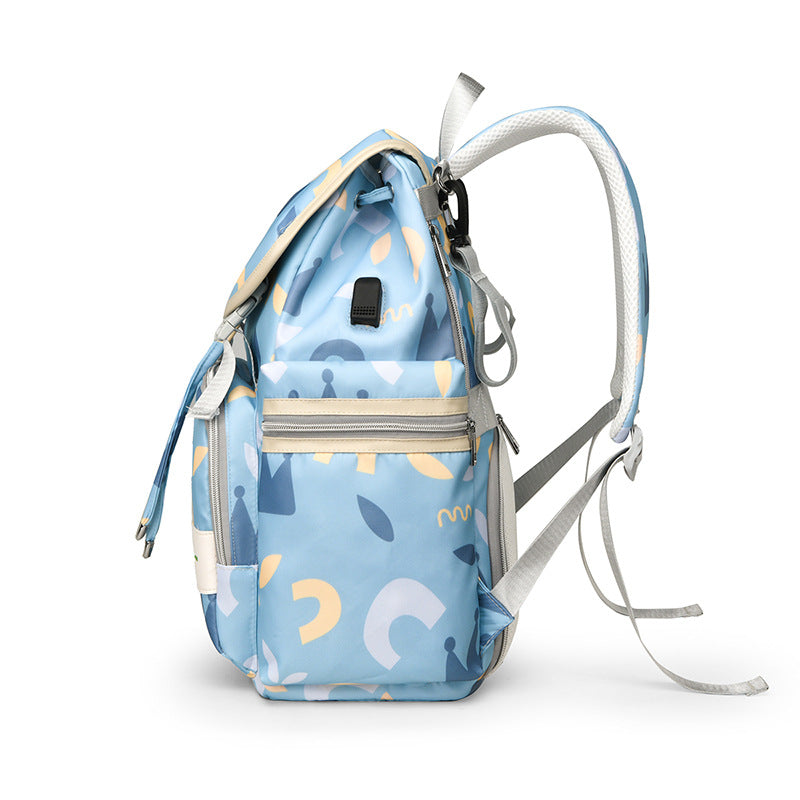 Vielseitiger Grafikdruck-Rucksack Karnz