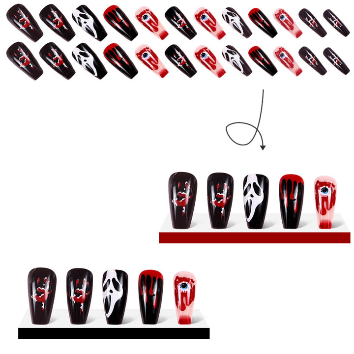 Gothic Themed Press-On Nail Set Karnz