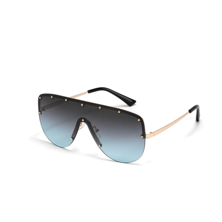 Damen futuristische oversized Sonnenbrille Karnz