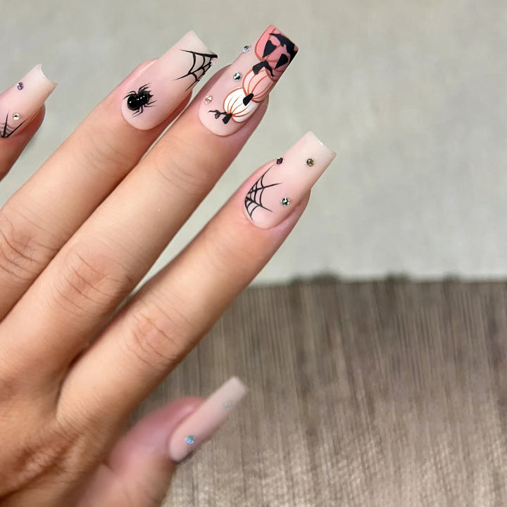Saisonales von Halloween inspiriertes Acryl-Nagelkunst-Set