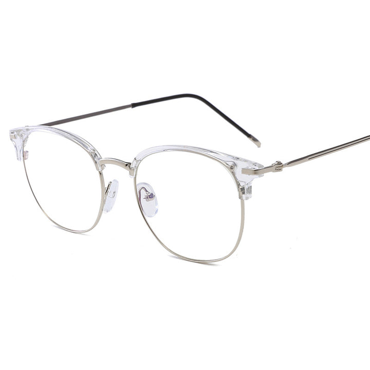 Damen modische cat-eye Brille mit filigranem Metallrahmen Karnz