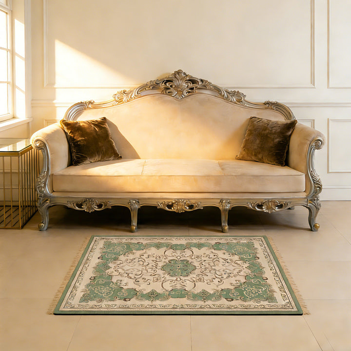 Elegante Blumenmuster-Badematte Karnz