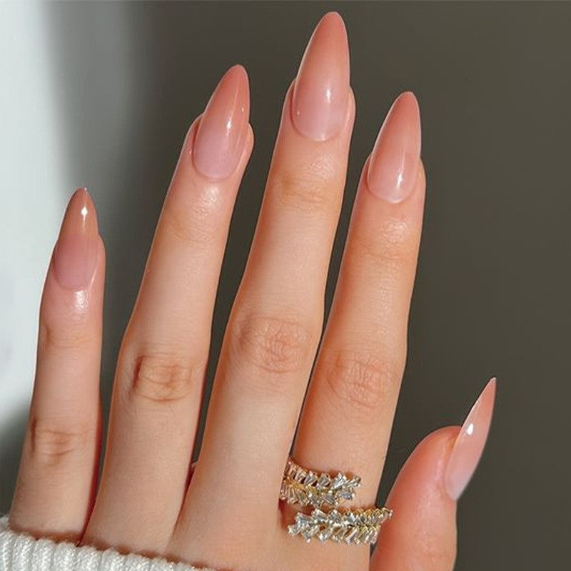 Natürliche Glossy Press-On Nail Tips Karnz