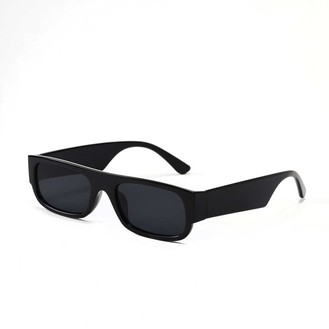 Damen stilvolle Vintage-Sonnenbrille mit transparentem Rahmen und leicht getönten Gläsern Karnz