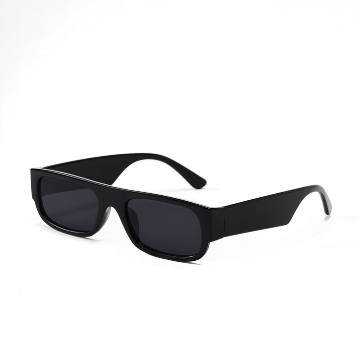 Damen stilvolle Vintage-Sonnenbrille mit transparentem Rahmen und leicht getönten Gläsern Karnz