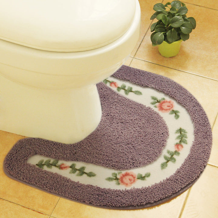 Dekorativer Floral Toiletten Teppich