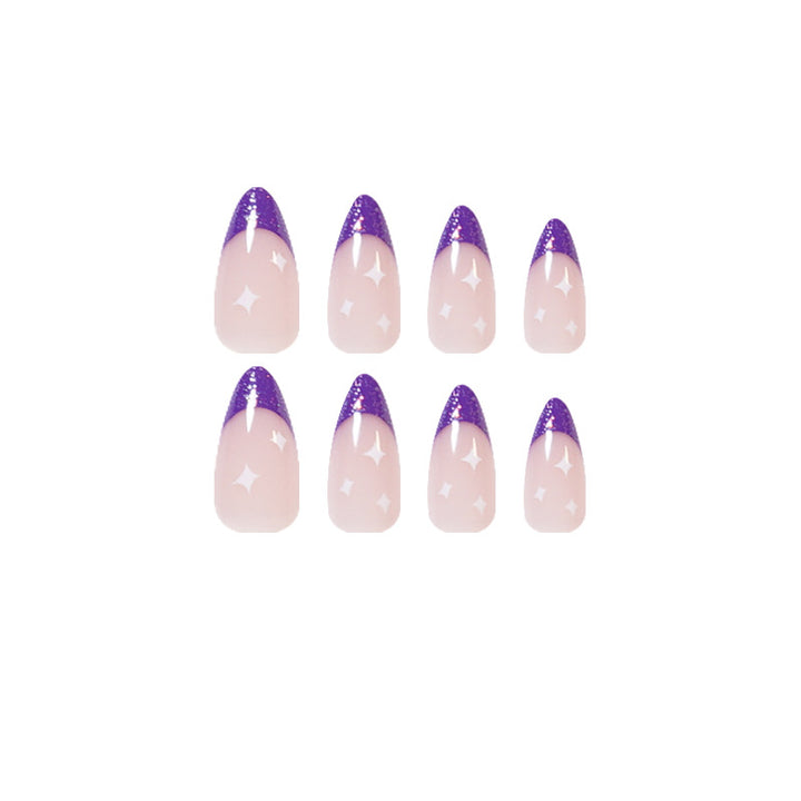 Kunstvolle Stiletto-Nägel mit Glitzer-Design Karnz