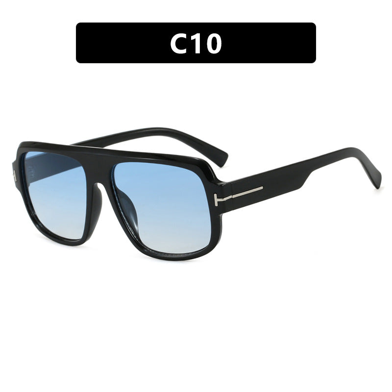 Damen modische quadratische Sonnenbrille mit trendigem Schildkrötenmuster Karnz