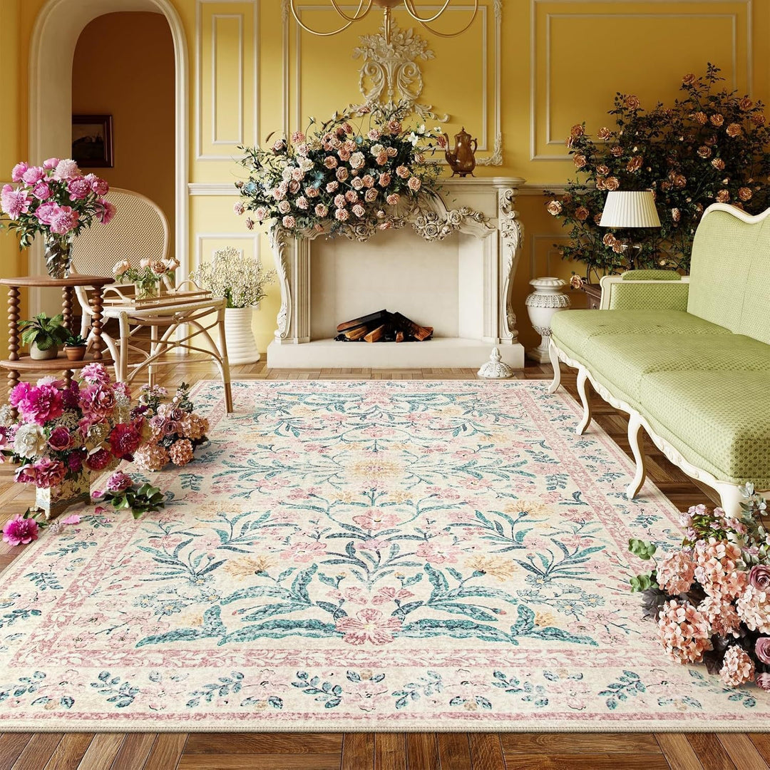 Vintage Floral Teppich