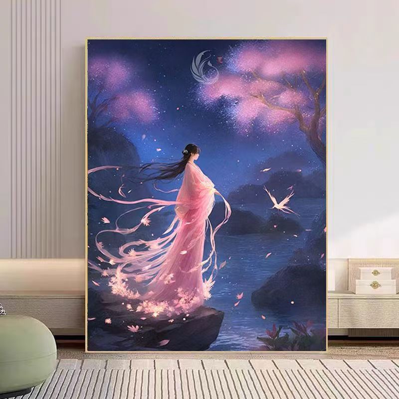 Traumhaftes Fantasy Landschaft Wandkunst Karnz