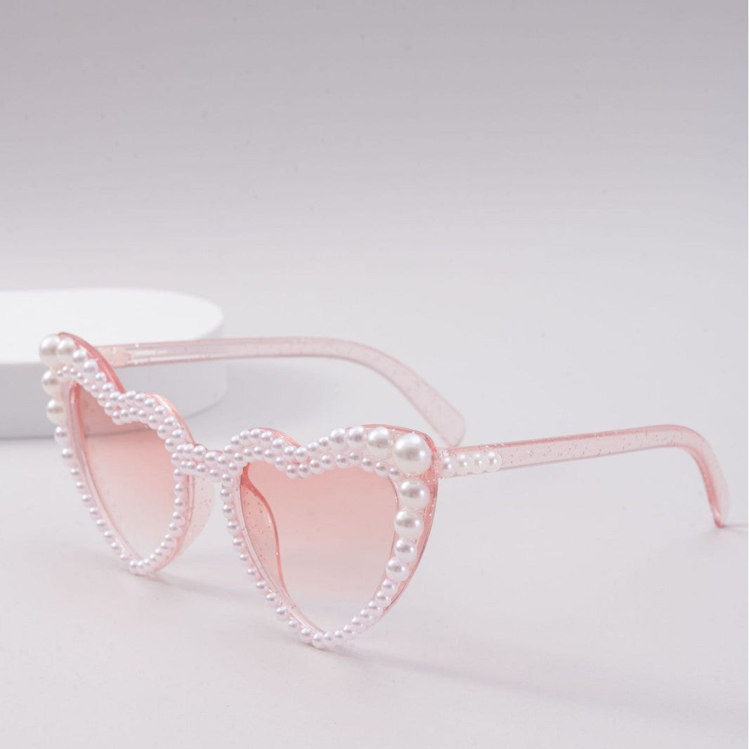 Damen Designer-Sonnenbrille mit Perlenrahmen von Karnz