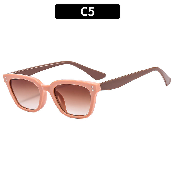 Moderne Retro Quadratische Sonnenbrille