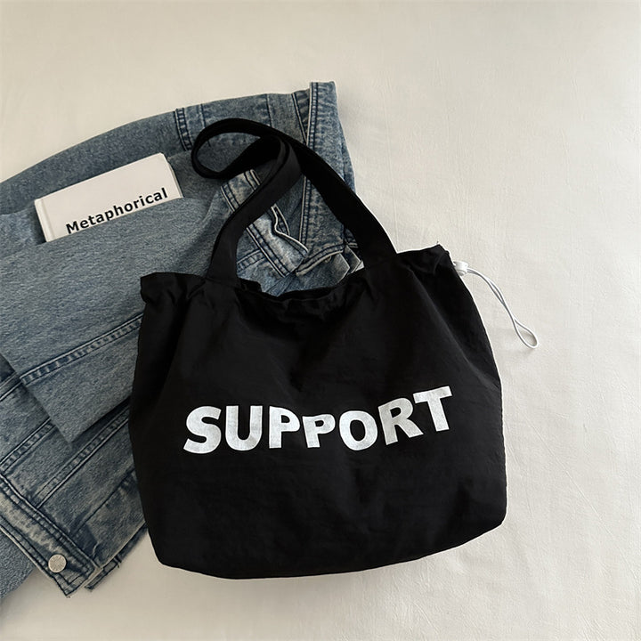 Lässige Baumwoll-Tote-Bag Karnz
