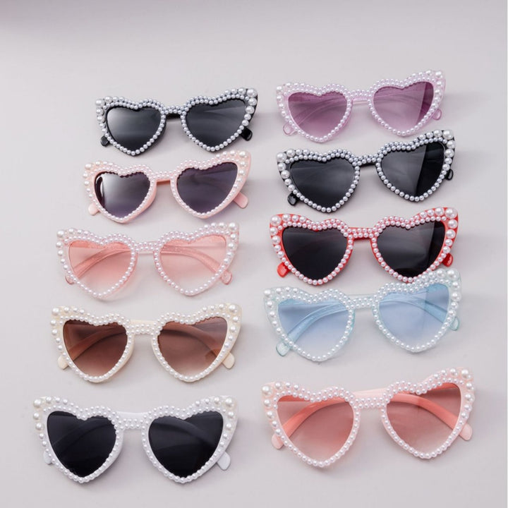 Herzförmige Glamour-Sonnenbrille Karnz