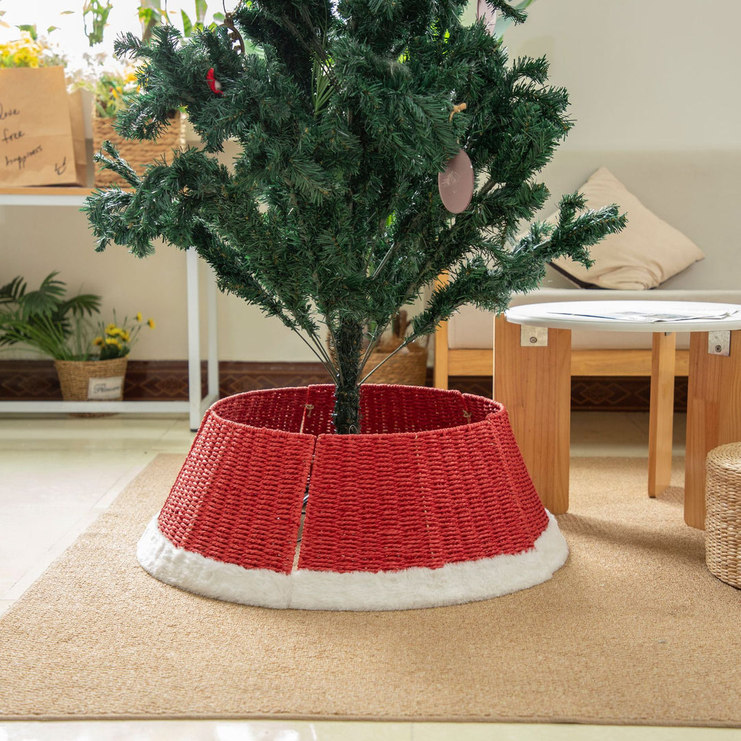 Dekorativer Weihnachtsbaumständer Aus Geflecht Karnz