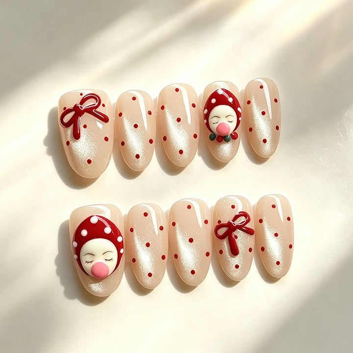 Festliches Thema Press-On Nagelschmuck Karnz