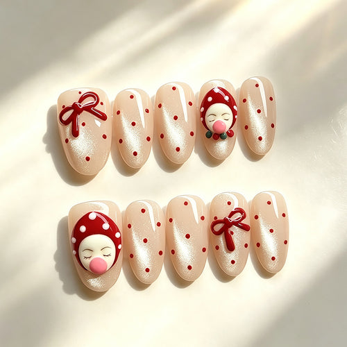 Festliches Thema Press-On Nagelschmuck Karnz