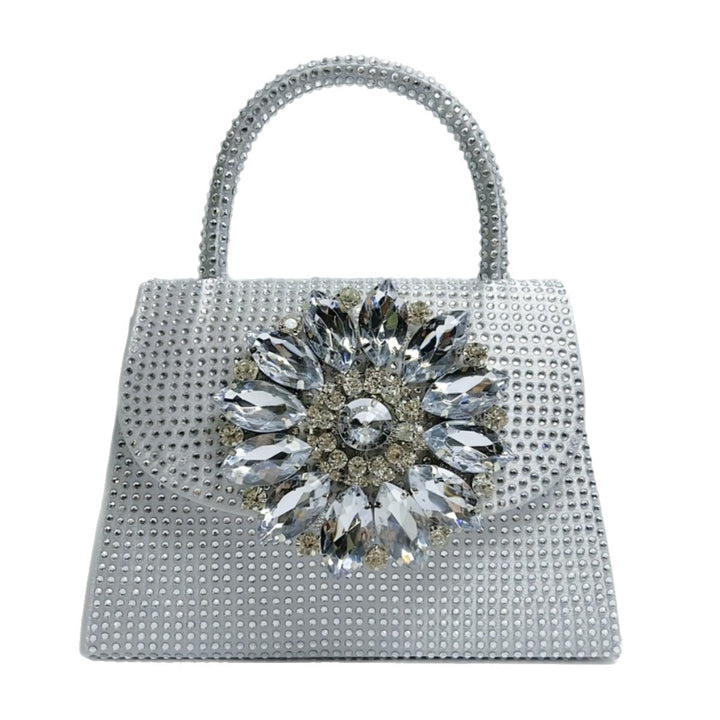 Glamouröse mit Strass besetzte Abend-Handtasche