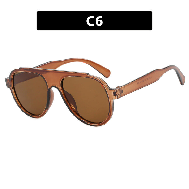 Damen Vintage-Style Sonnenbrille mit elegantem Kunststoffrahmen im Leopardenmuster Karnz