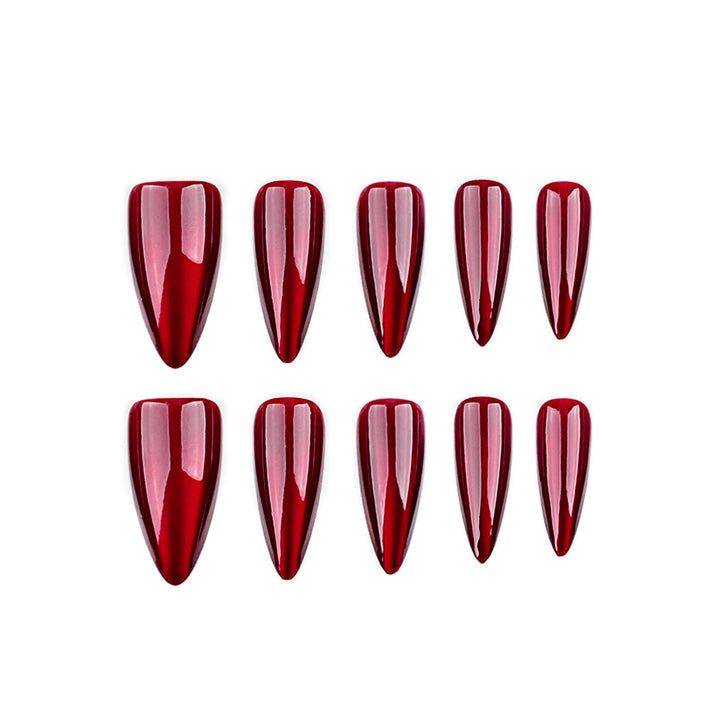 Glänzendes Stiletto Press-On Nail Set Karnz