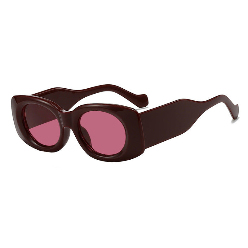 Damen futuristische Sonnenbrille im eleganten Quadratdesign Karnz