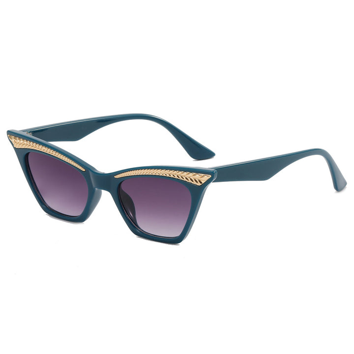 Damen Cat-Eye Sonnenbrille mit luxuriösem Detail Karnz