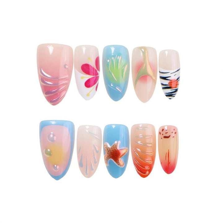 Themenbezogene Press-On Nagelkunst Kollektion Karnz